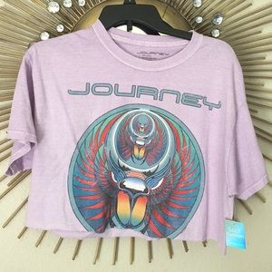 Journey Band crop shirt